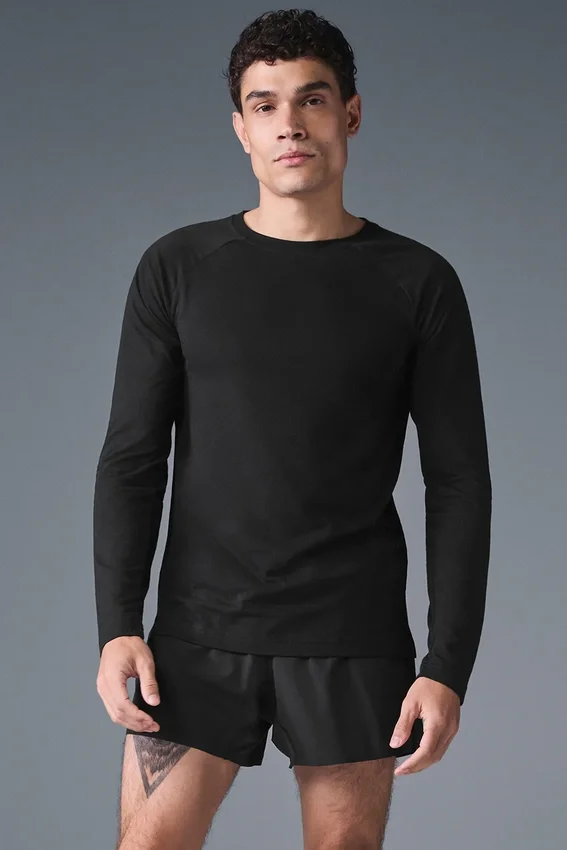 Triumph långärmad T-shirt – svart