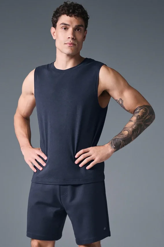 Triumph Muscle Tank – marinblå