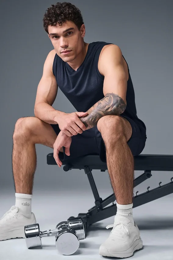 Triumph Muscle Tank – marinblå