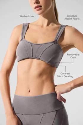 Tvättad Alosoft Sunray-bh – Cool Grey Wash