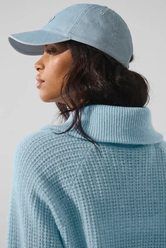 Tvättad Off-Duty-kepsa – Ljus denim