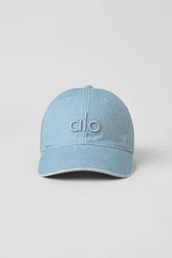 Tvättad Off-Duty-kepsa – Ljus denim