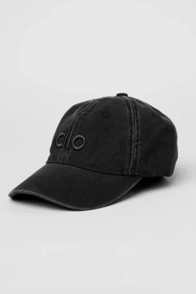 Tvättad Off-Duty-kepsa – Vintage Black