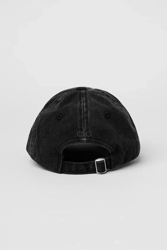 Tvättad Off-Duty-kepsa – Vintage Black