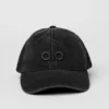 Tvättad Off-Duty-kepsa – Vintage Black