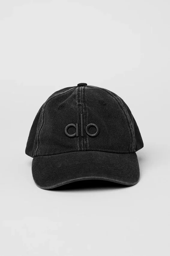 Tvättad Off-Duty-kepsa – Vintage Black