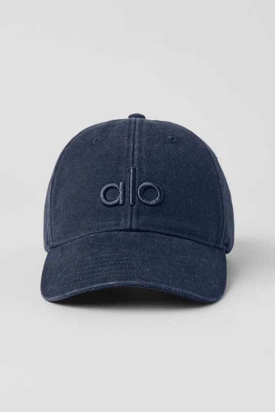 Tvättad Off-Duty-kepsa – Vintage Navy