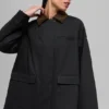 Twill Barn Jacket – Black/Espresso