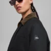 Twill Barn Jacket – Black/Espresso