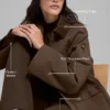 Twill-jackor i lantlig stil – Espresso