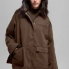 Twill-jackor i lantlig stil – Espresso