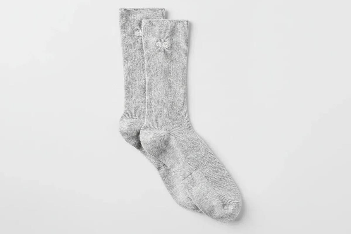 Unisex Half-Crew Understated Strumpor – Athletic Heather Grey