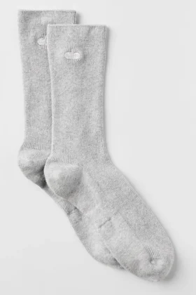 Unisex Half-Crew Understated Strumpor – Athletic Heather Grey