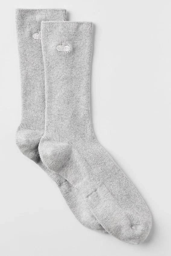 Unisex Half-Crew Understated Strumpor – Athletic Heather Grey