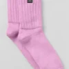 Unisex halvhög scrunch-strumpa – Candy Heart Pink