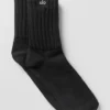 Unisex halvhög scrunch-strumpor – svart