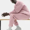 Unisex halvhög Throwback-strumpor – Vit/Vintage-rosa