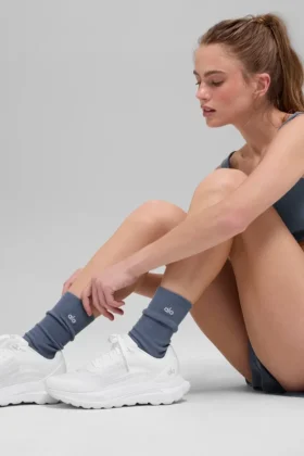 Unisex halvhöga diskreta strumpor – Bluestone