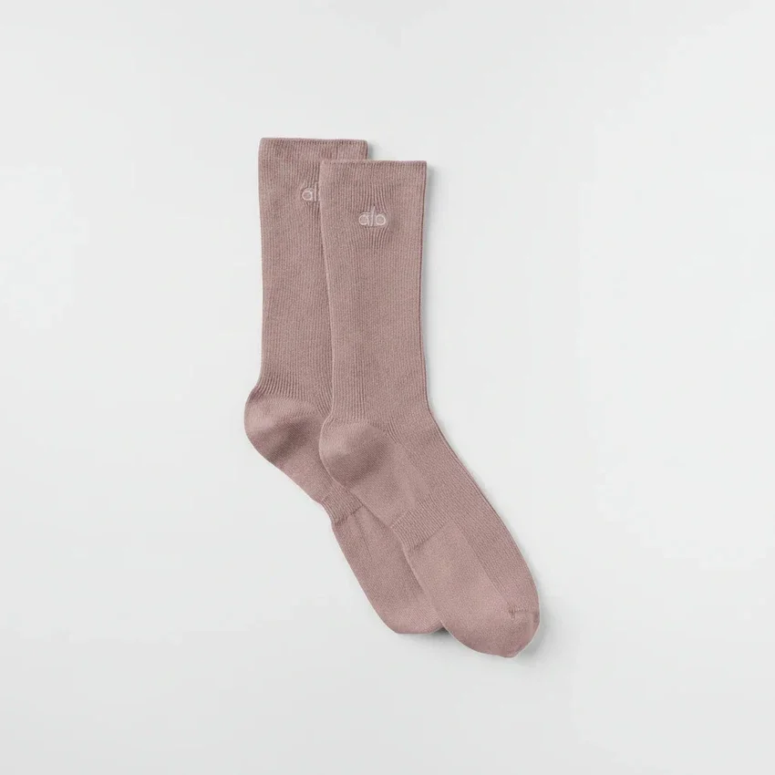 Unisex halvhöga diskreta strumpor – taupe
