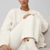 Unisex halvhöga scrunch-strumpor – Ivory
