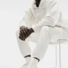 Unisex halvhöga scrunch-strumpor – Ivory