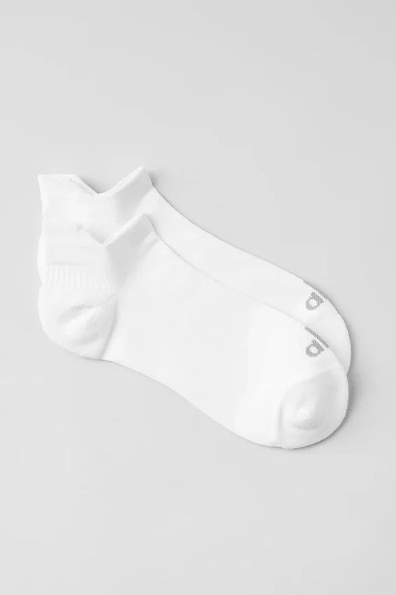 Unisex Performance Tab-strumpor – Vit/Titan