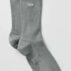 Unisex-strumpor med halvhög krage i diskret design – Lunar Grey