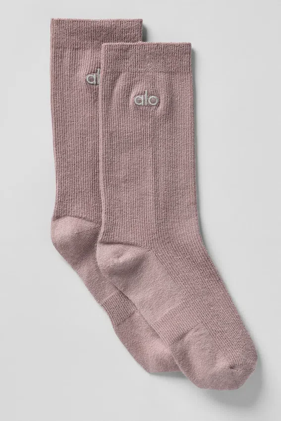 Unisex-strumpor med halvhög skaft i diskret design – svampbrun