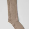 Unisex-strumpor med rynkad fot – Gravel
