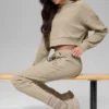 Unisex-strumpor med rynkad fot – Gravel
