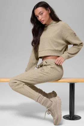 Unisex-strumpor med rynkad fot – Gravel