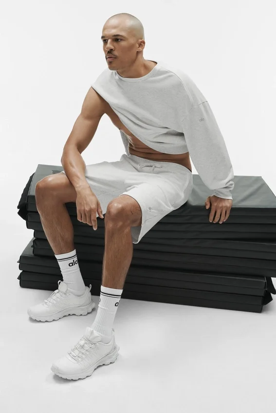 Unisex Throwback-strumpor – Vit/Svart
