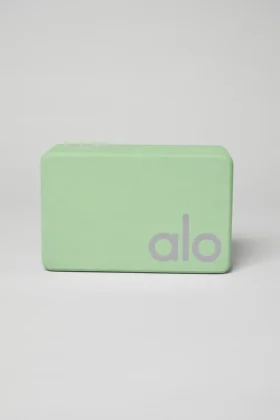 Uplifting yogablock – Honeydew/Silver