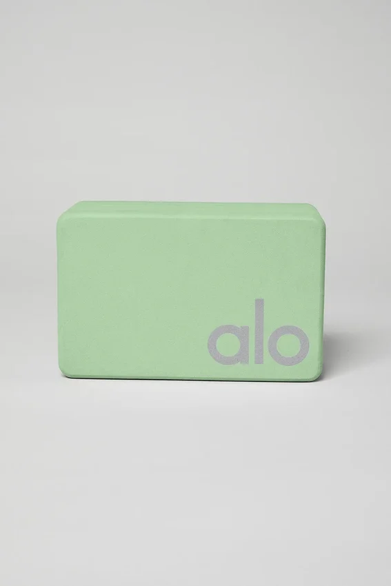 Uplifting yogablock – Honeydew/Silver