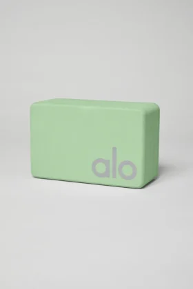 Uplifting yogablock – Honeydew/Silver