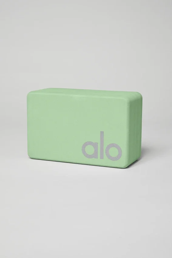 Uplifting yogablock – Honeydew/Silver