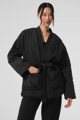 Urbanite Wrap Puffer – Svart