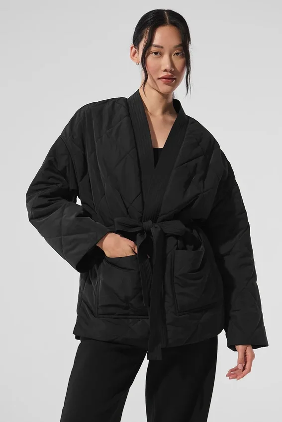 Urbanite Wrap Puffer – Svart