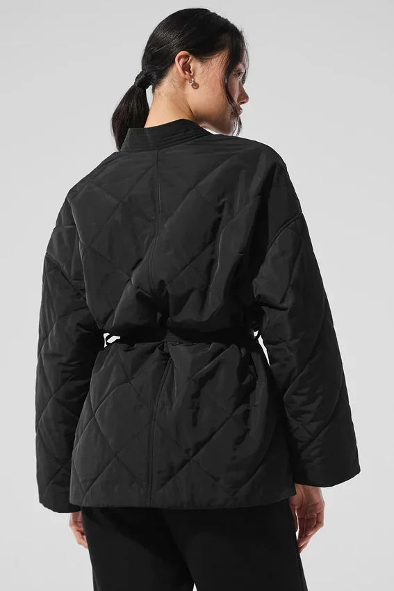 Urbanite Wrap Puffer – Svart