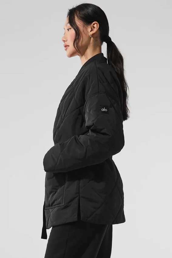 Urbanite Wrap Puffer – Svart