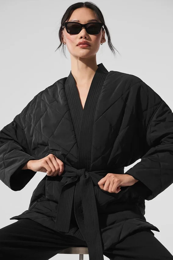 Urbanite Wrap Puffer – Svart
