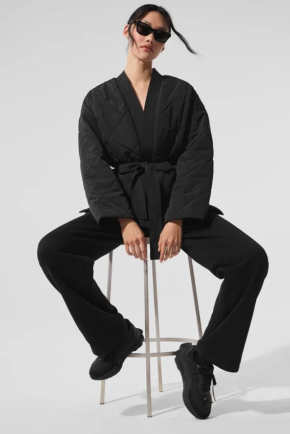 Urbanite Wrap Puffer – Svart