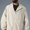 Vantage Nylon Ripstop-träningsjacka – benvit