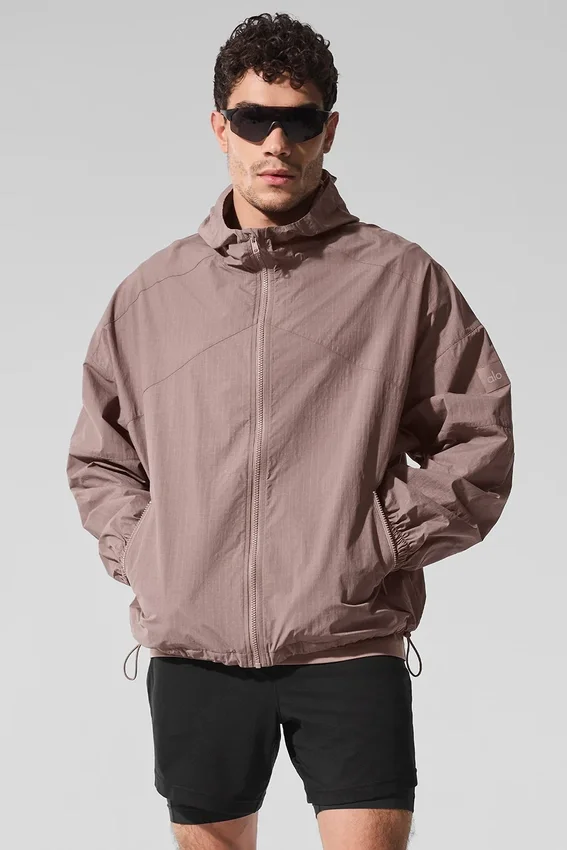 Vantage Nylon Ripstop-träningsjacka – Mushroom