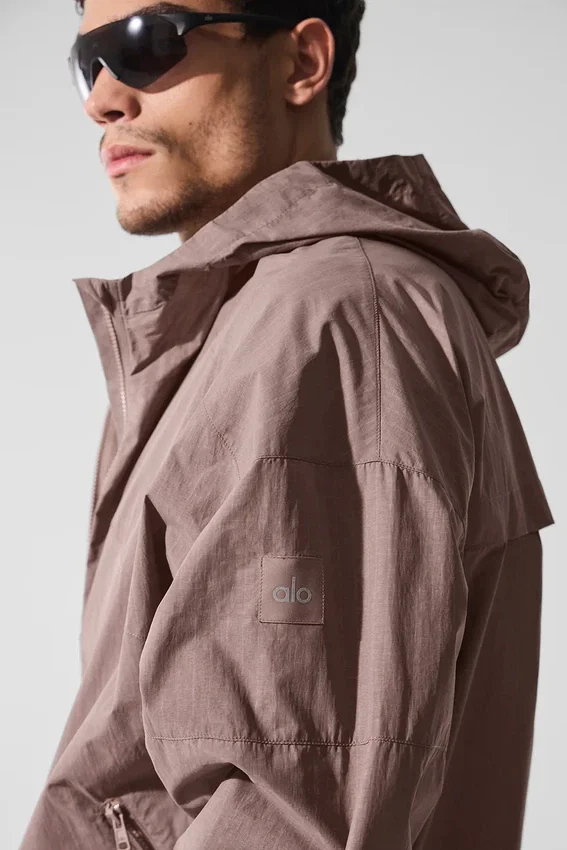 Vantage Nylon Ripstop-träningsjacka – Mushroom