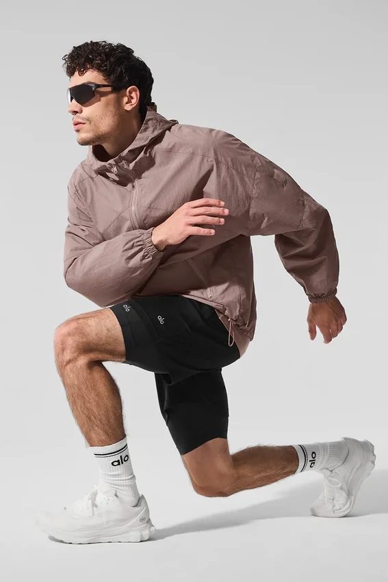 Vantage Nylon Ripstop-träningsjacka – Mushroom