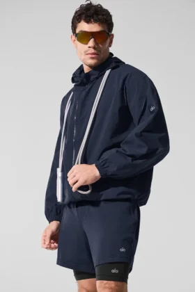 Vantage Nylon Ripstop-träningsjacka – Navy