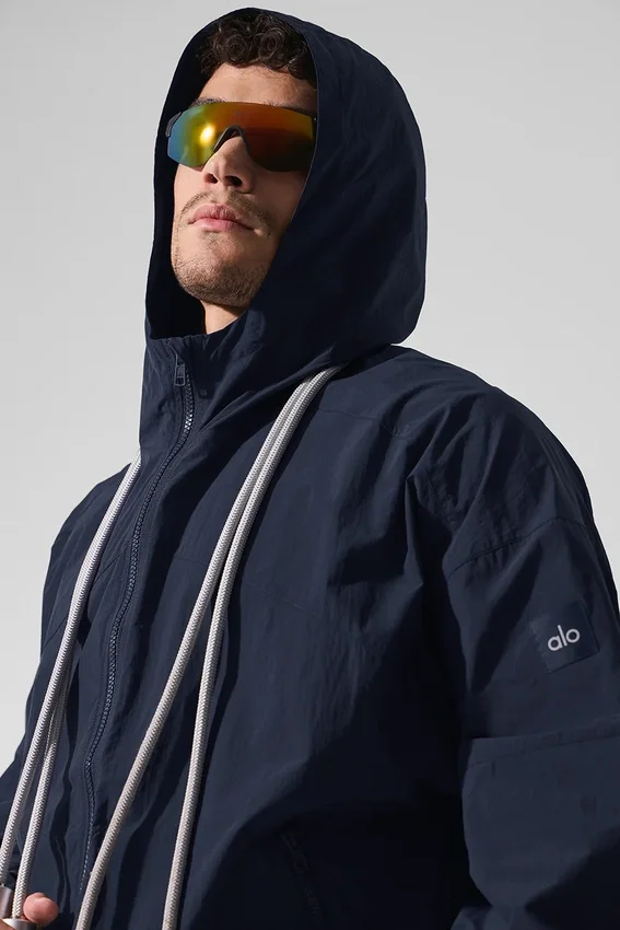 Vantage Nylon Ripstop-träningsjacka – Navy
