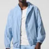 Vantage Nylon Ripstop-träningsjacka – Seashell Blue
