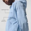 Vantage Nylon Ripstop-träningsjacka – Seashell Blue